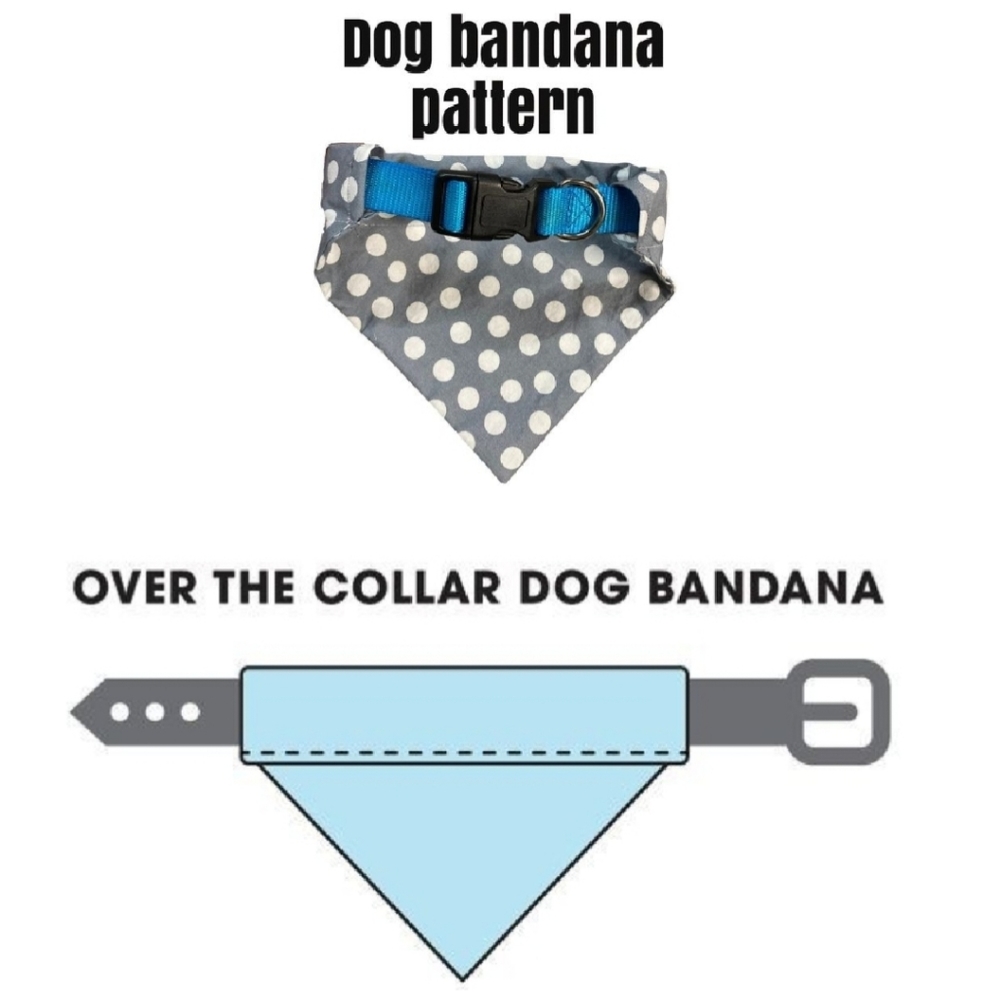 🐶 5 for $15 * Pablo Christmas Lamas/Stars Reversible Dog Bandana - Picture 4 of 5